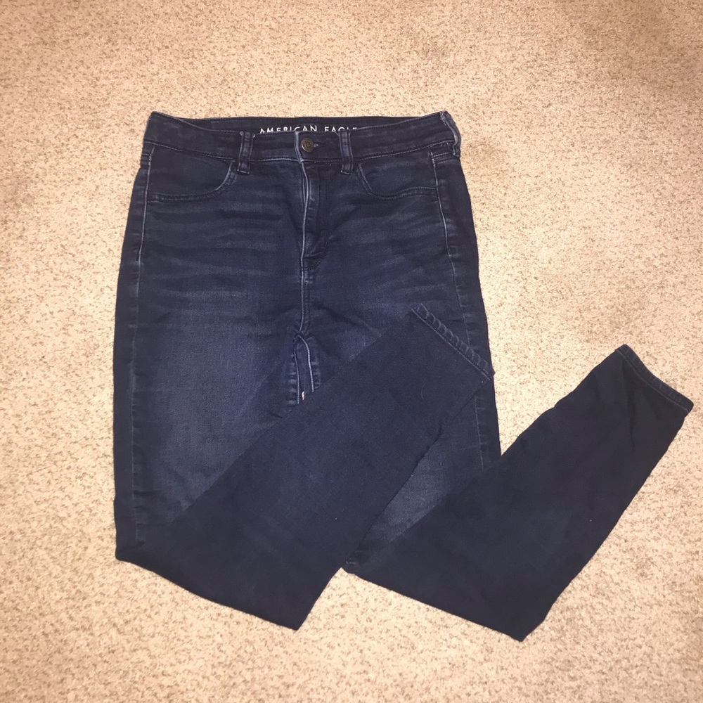 american eagle super high rise jegging jeans size4